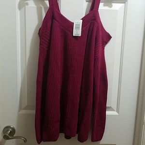 Torrid tunic marron sweater